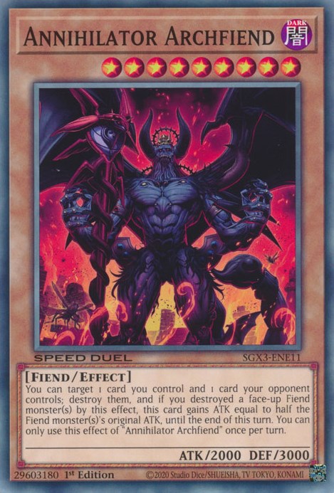 Annihilator Archfiend [SGX3-ENE11] Common | Odin's Place