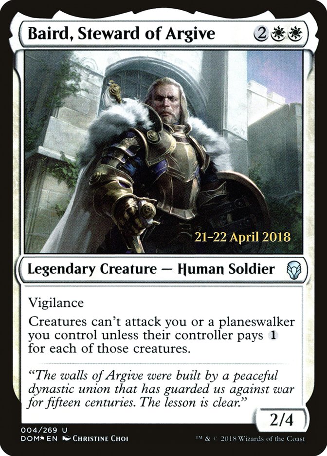 Baird, Steward of Argive (4) [Dominaria Prerelease Promos] | Odin's Place