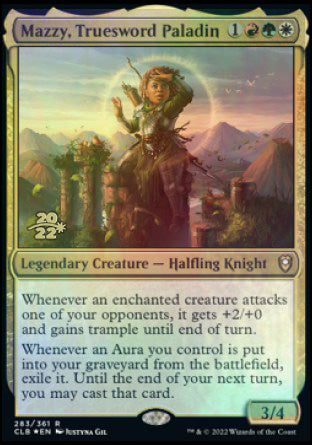 Mazzy, Truesword Paladin [Commander Legends: Battle for Baldur's Gate Prerelease Promos] | Odin's Place