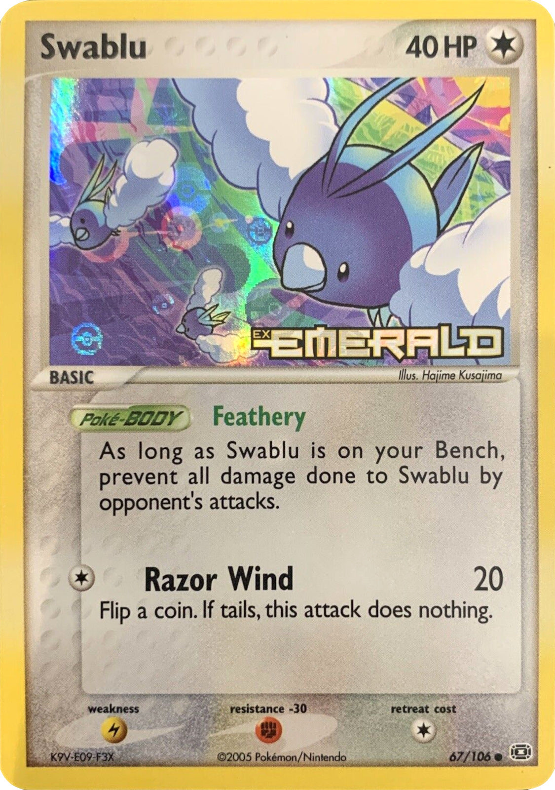 Swablu (67/106) (Stamped) [EX: Emerald] | Odin's Place