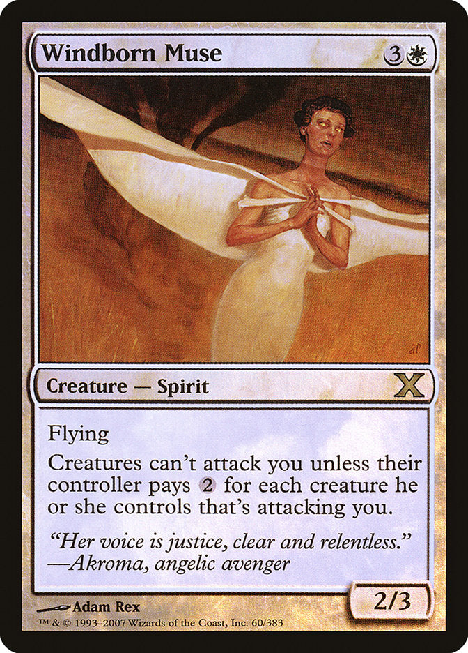 Windborn Muse (Premium Foil) [Tenth Edition] | Odin's Place
