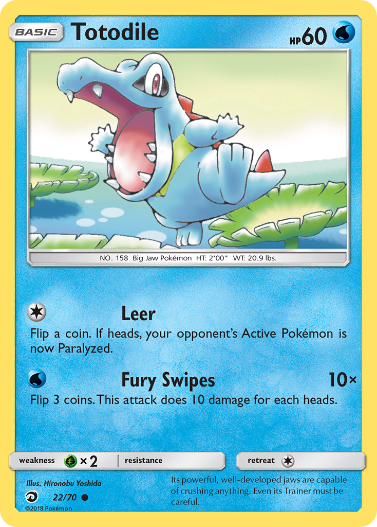 Totodile (22/70) [Sun & Moon: Dragon Majesty] | Odin's Place
