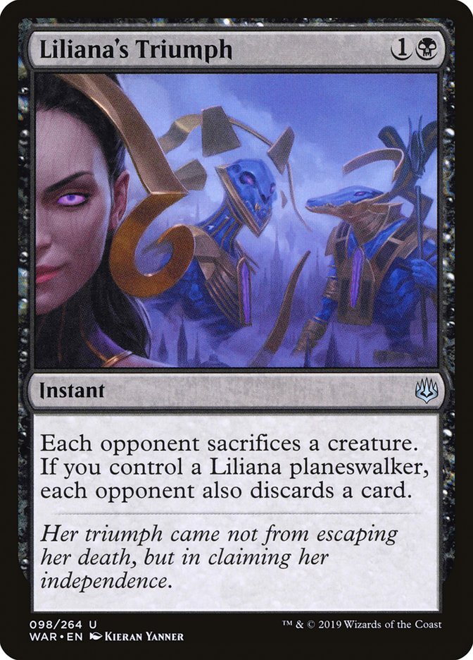 Liliana's Triumph (98) [War of the Spark] | Odin's Place