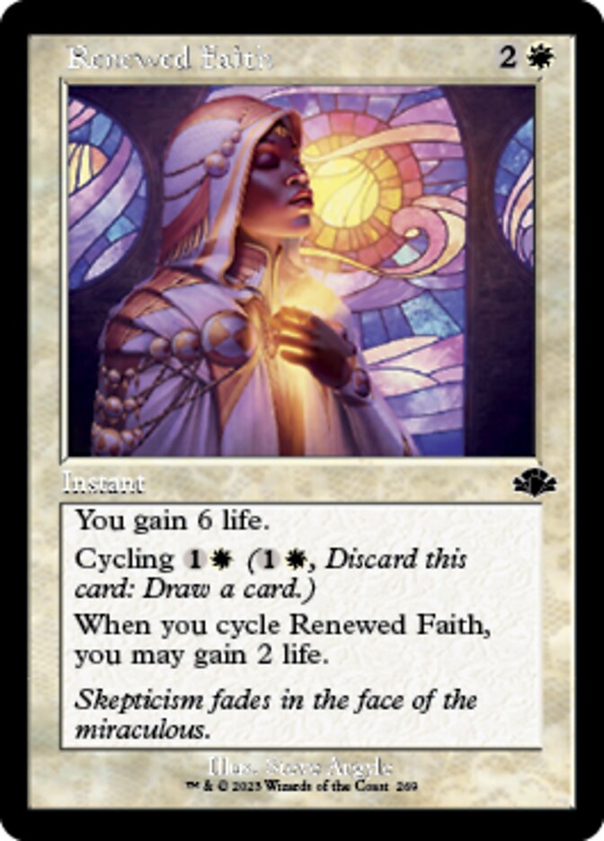 Renewed Faith (Retro) [Dominaria Remastered] | Odin's Place
