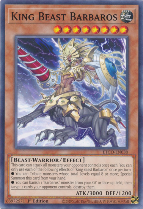 King Beast Barbaros [ETCO-EN030] Common | Odin's Place
