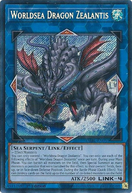 Worldsea Dragon Zealantis [DABL-EN050] Secret Rare | Odin's Place