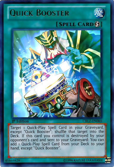 Quick Booster [CBLZ-EN065] Ultra Rare | Odin's Place