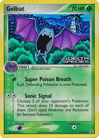 Golbat (43/113) (Stamped) [EX: Delta Species] | Odin's Place