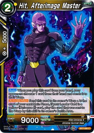 Hit, Afterimage Master (BT7-080) [Assault of the Saiyans] | Odin's Place