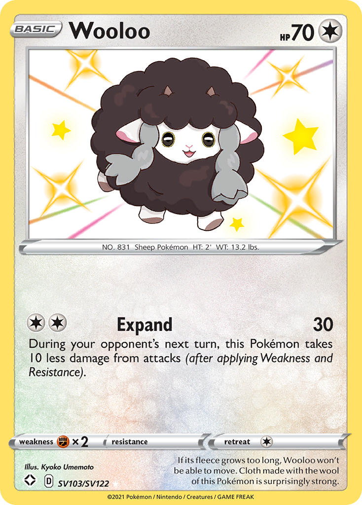 Wooloo (SV103/SV122) [Sword & Shield: Shining Fates] | Odin's Place