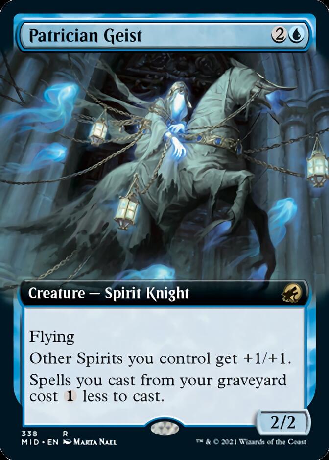 Patrician Geist (Extended Art) [Innistrad: Midnight Hunt] | Odin's Place