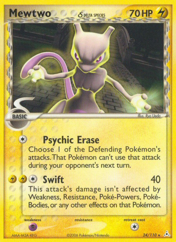 Mewtwo (24/110) (Delta Species) [EX: Holon Phantoms] | Odin's Place