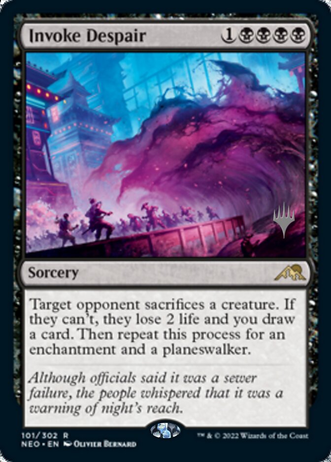 Invoke Despair (Promo Pack) [Kamigawa: Neon Dynasty Promos] | Odin's Place