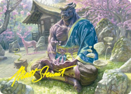 Kosei, Penitent Warlord Art Card (Gold-Stamped Signature) [Kamigawa: Neon Dynasty Art Series] | Odin's Place
