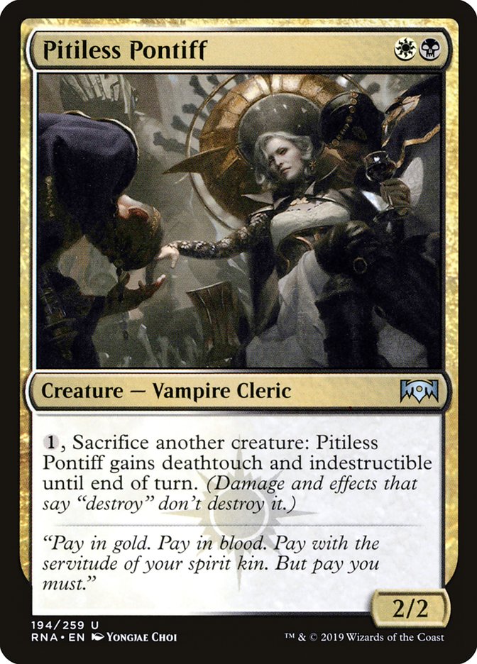Pitiless Pontiff (194) [Ravnica Allegiance] | Odin's Place