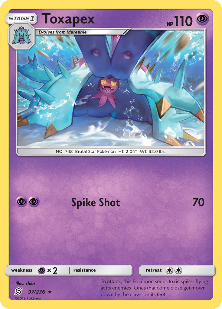 Toxapex (97/236) [Sun & Moon: Unified Minds] | Odin's Place