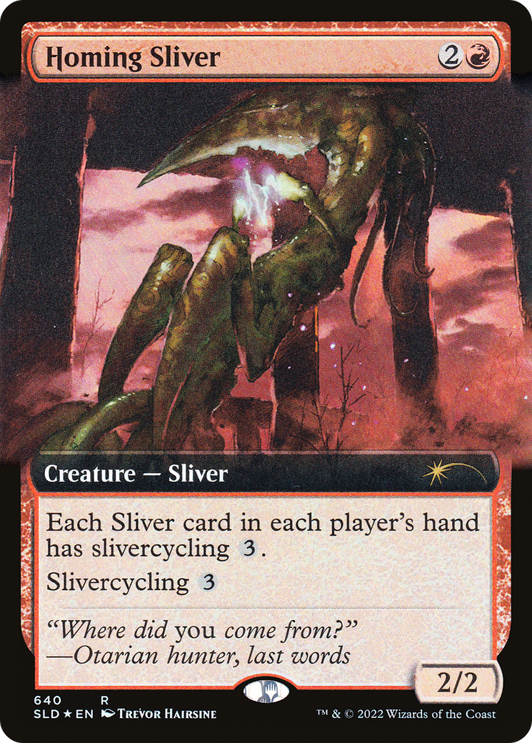 Homing Sliver (Extended Art) [Secret Lair Drop Promos] | Odin's Place