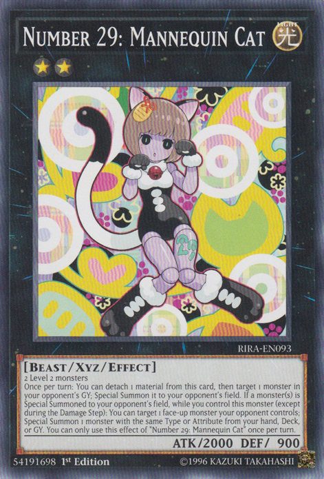 Number 29: Mannequin Cat [RIRA-EN093] Common | Odin's Place
