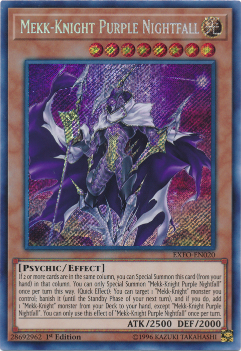 Mekk-Knight Purple Nightfall [EXFO-EN020] Secret Rare | Odin's Place