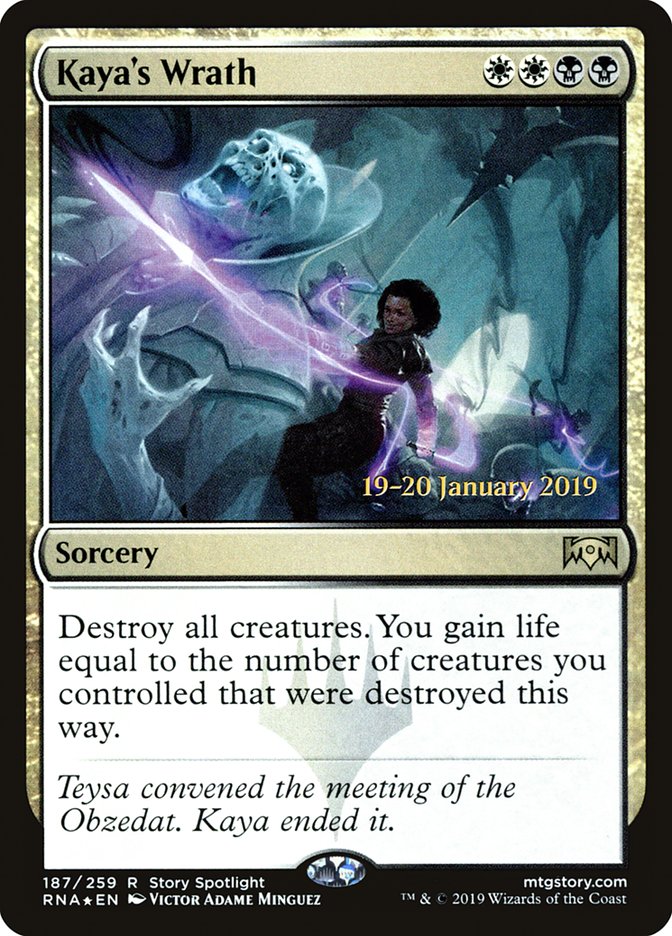 Kaya's Wrath (187) [Ravnica Allegiance Prerelease Promos] | Odin's Place