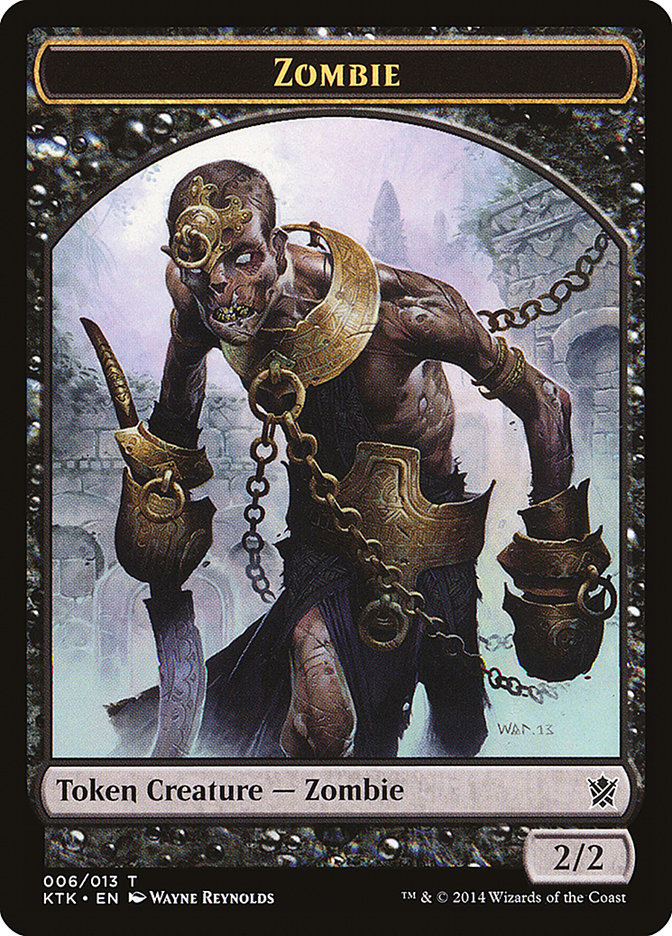 Zombie Token (6) [Khans of Tarkir Tokens] | Odin's Place