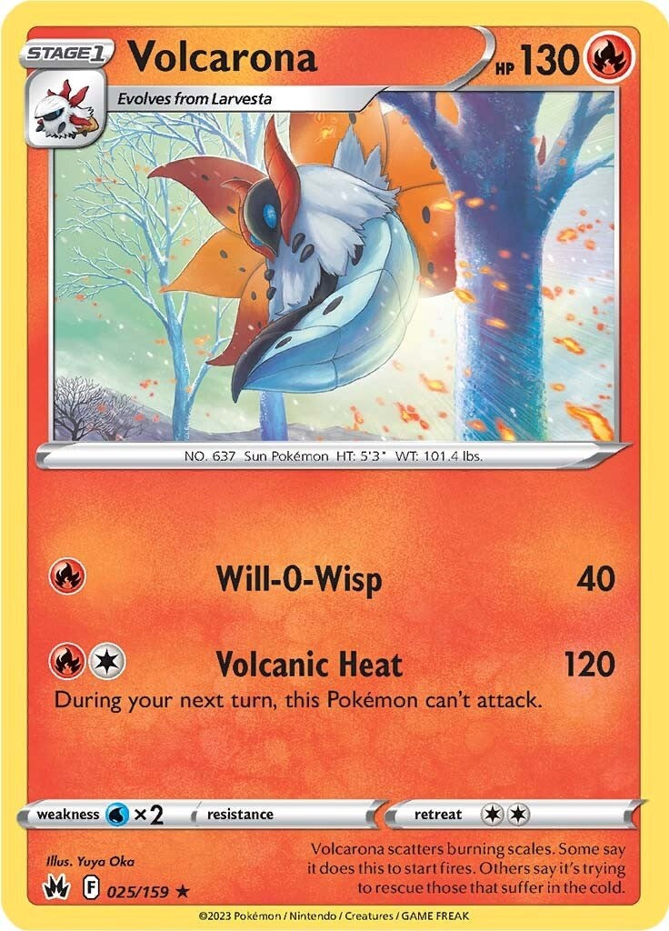 Volcarona (025/159) [Sword & Shield: Crown Zenith] | Odin's Place