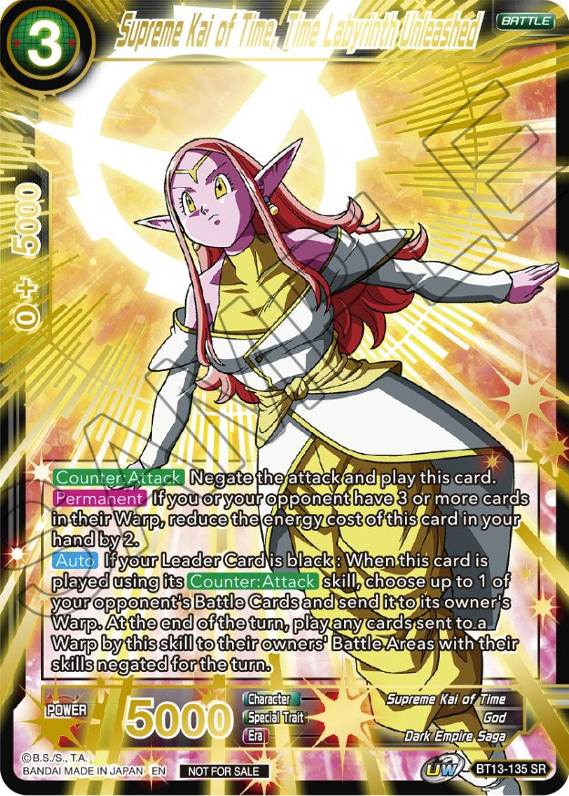 Supreme Kai of Time, The Labyrinth Unleashed (Top 16) (BT13-135) [Tournament Promotion Cards] | Odin's Place