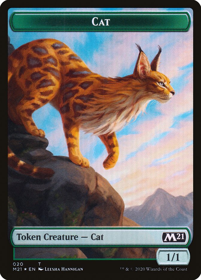 Bird // Cat (020) Double-Sided Token [Core Set 2021 Tokens] | Odin's Place