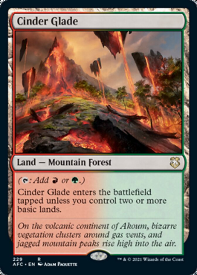 Cinder Glade [Dungeons & Dragons: Adventures in the Forgotten Realms Commander] | Odin's Place