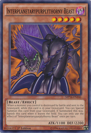 Interplanetarypurplythorny Beast [MP14-EN246] Common | Odin's Place