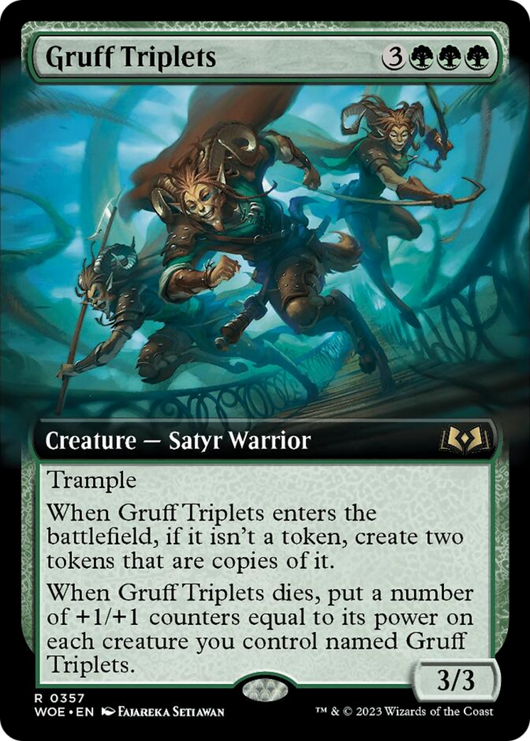 Gruff Triplets (Extended Art) [Wilds of Eldraine] | Odin's Place