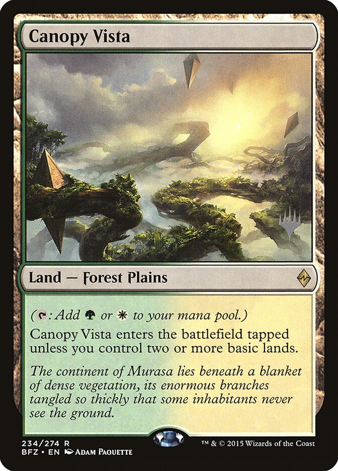 Canopy Vista [Battle for Zendikar Promos] | Odin's Place