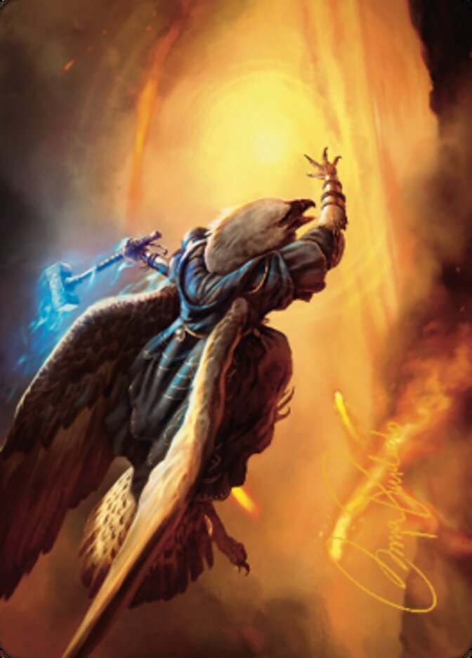 Battlewing Mystic Art Card (Gold-Stamped Signature) [Dominaria United Art Series] | Odin's Place