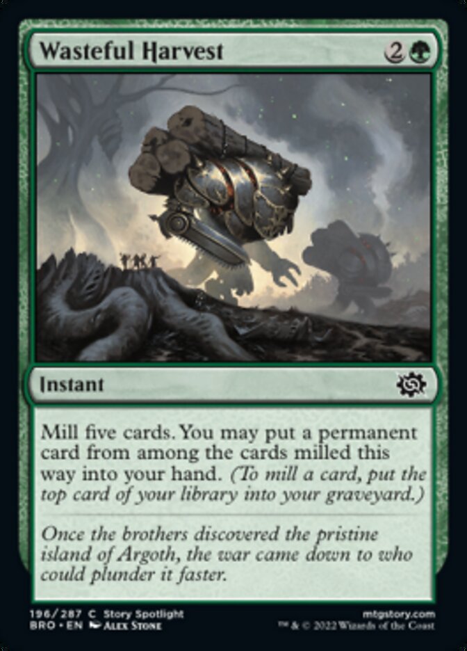 Wasteful Harvest [The Brothers' War] | Odin's Place