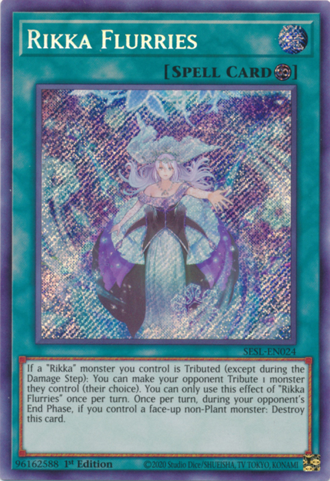 Rikka Flurries [SESL-EN024] Secret Rare | Odin's Place