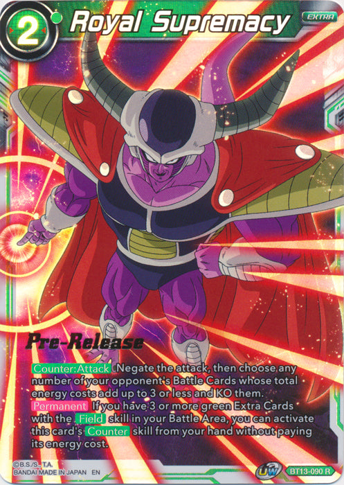 Royal Supremacy (BT13-090) [Supreme Rivalry Prerelease Promos] | Odin's Place