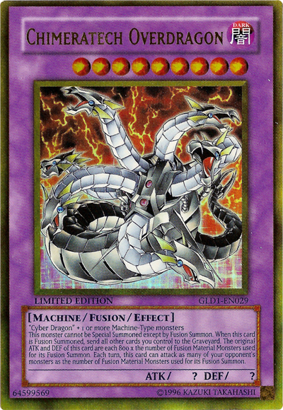 Chimeratech Overdragon [GLD1-EN029] Gold Rare | Odin's Place