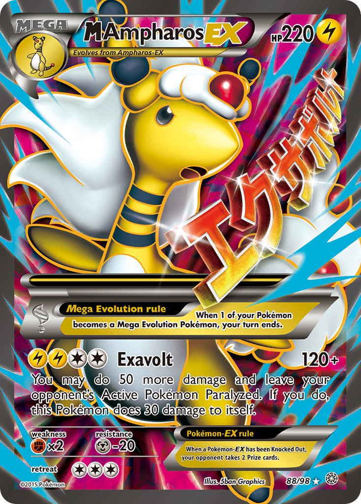 M Ampharos EX (88/98) [XY: Ancient Origins] | Odin's Place