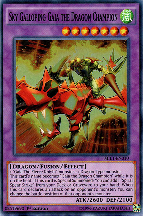 Sky Galloping Gaia the Dragon Champion [MIL1-EN010] Super Rare | Odin's Place