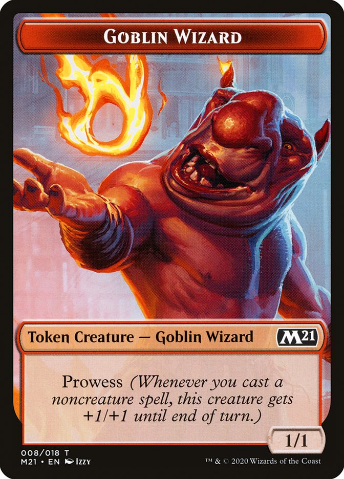 Demon // Goblin Wizard Double-Sided Token [Core Set 2021 Tokens] | Odin's Place
