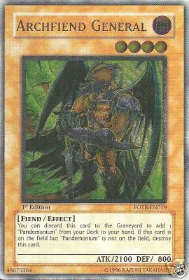 Archfiend General [FOTB-EN019] Ultimate Rare | Odin's Place