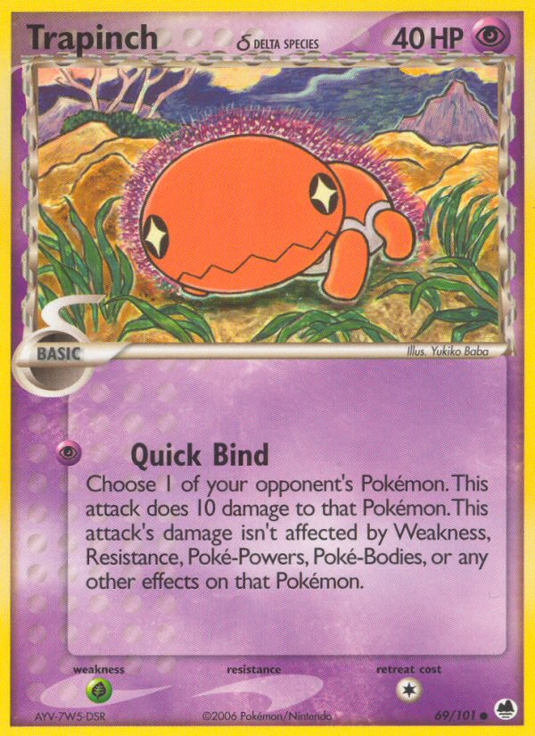 Trapinch (69/101) (Delta Species) [EX: Dragon Frontiers] | Odin's Place