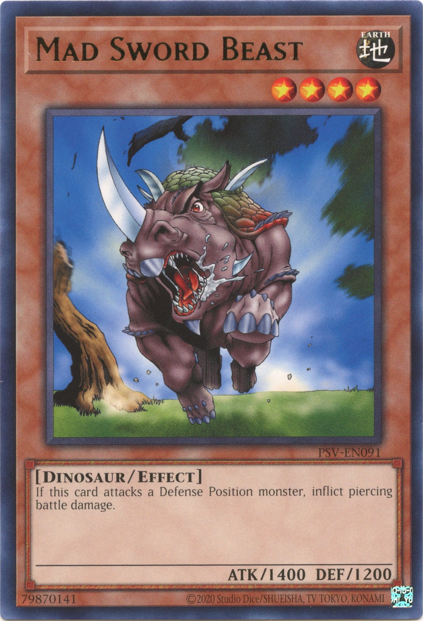 Mad Sword Beast (25th Anniversary) [PSV-EN091] Rare | Odin's Place