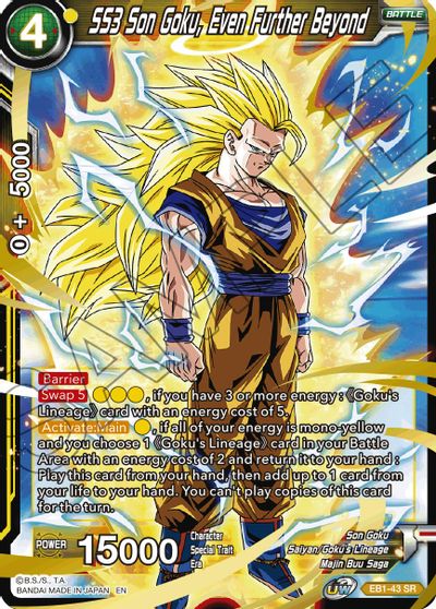 SS3 Son Goku, Even Further Beyond (EB1-043) [Battle Evolution Booster] | Odin's Place