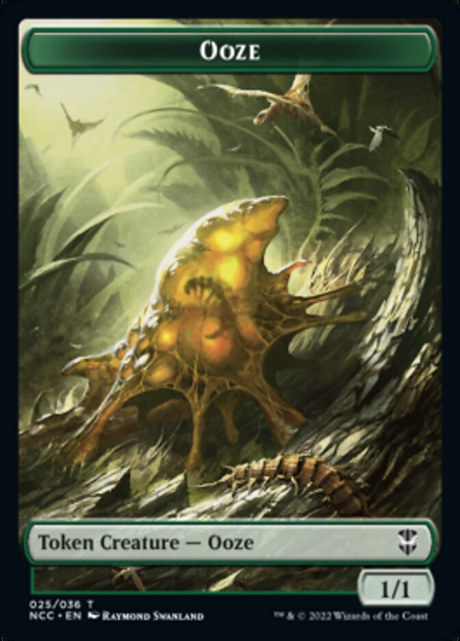 Ooze (025) // Treasure (015) Double-Sided Token [Streets of New Capenna Commander Tokens] | Odin's Place