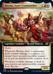 Risona, Asari Commander (Extended Art) [Kamigawa: Neon Dynasty] | Odin's Place