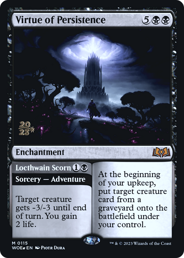 Virtue of Persistence // Locthwain Scorn [Wilds of Eldraine Prerelease Promos] | Odin's Place