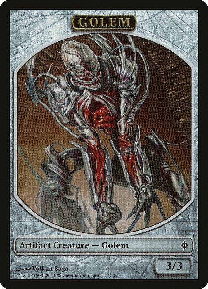 Golem Token (3) [New Phyrexia Tokens] | Odin's Place