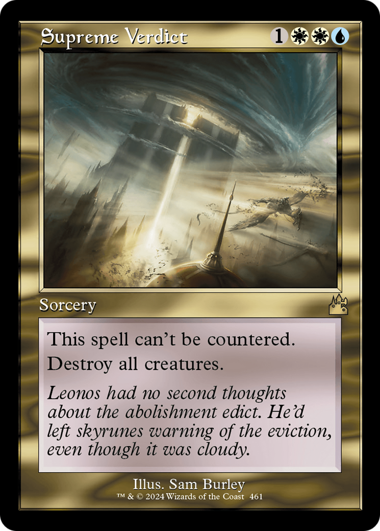 Supreme Verdict (Retro Frame) [Ravnica Remastered] | Odin's Place