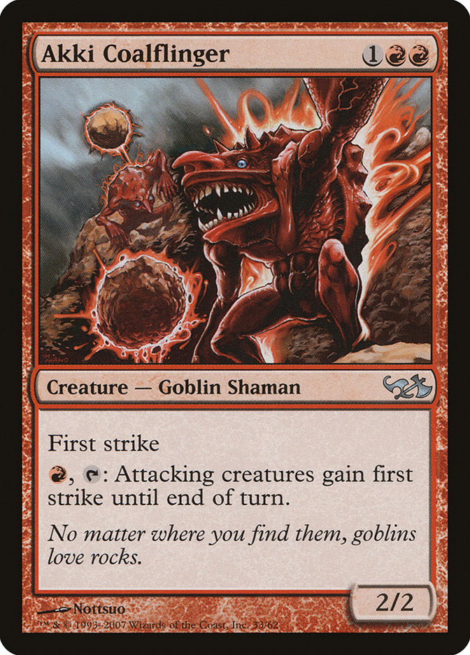 Akki Coalflinger (33) [Duel Decks: Elves vs. Goblins] | Odin's Place